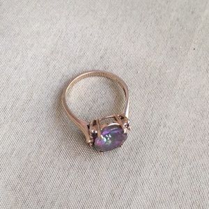 Mystic topaz ring